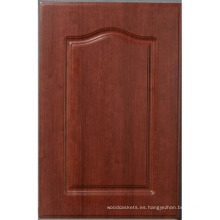 Puerta de gabinete de cocina del PVC (HLPVC-24) / puerta de gabinete de madera